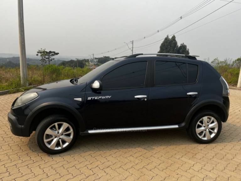 RENAULT - SANDERO - 2011/2012 - Azul - Sob Consulta